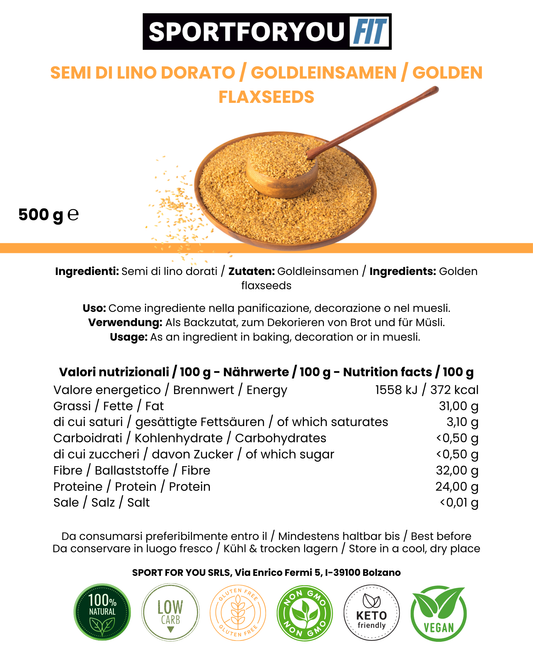 SEMI DI LINO DORATO (500G)