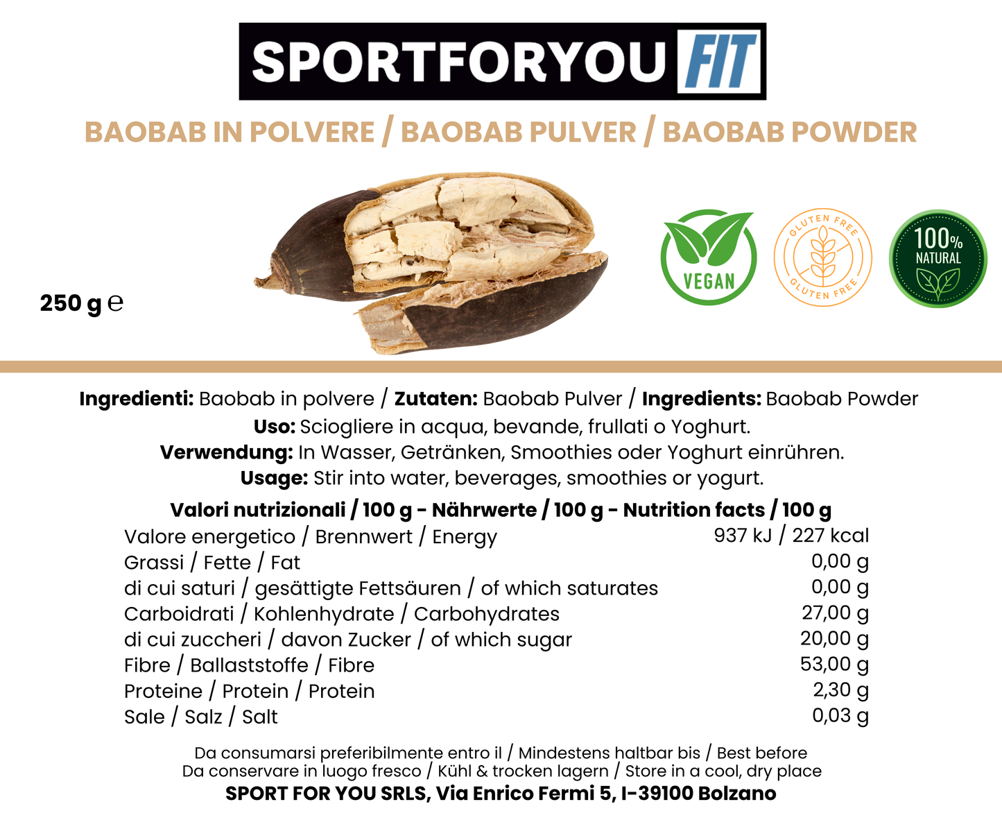 BAOBAB IN POLVERE (250G)