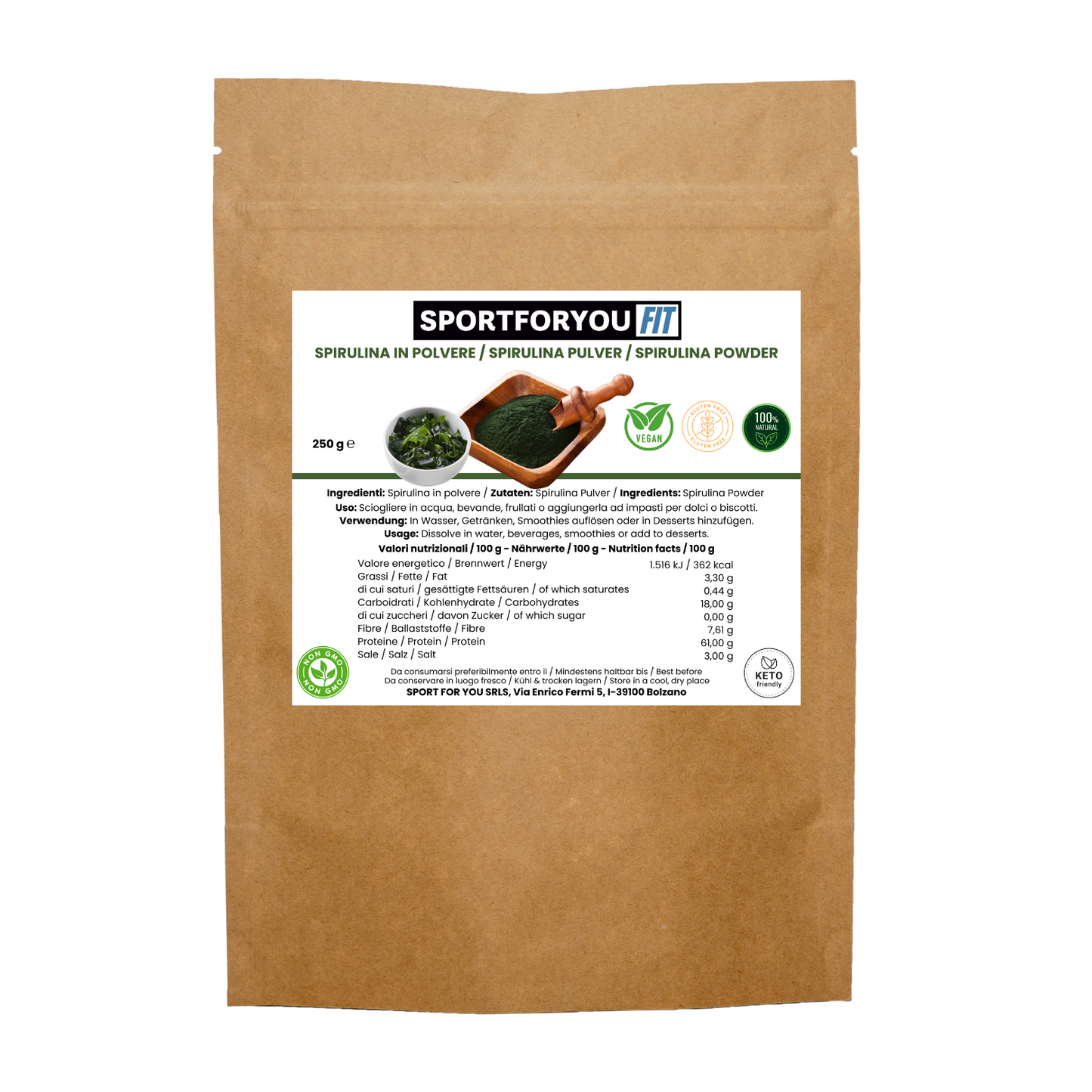 SPIRULINA IN POLVERE (250G)